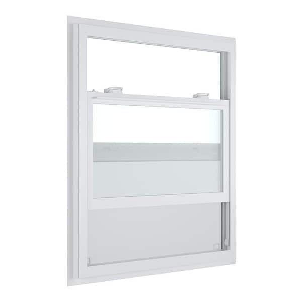 Ply Gem 35.25 in. x 36.625 in. 400 Series White Aluminum Single
