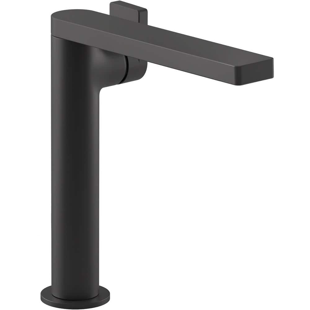 KOHLER Single Handle Single Hole Bathroom Faucet in Matte Black K-73168 ...