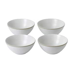 Gordon Ramsay Maze Grill Mixed Pattern 14 fl. oz. White Cereal Bowl (Set of 4)
