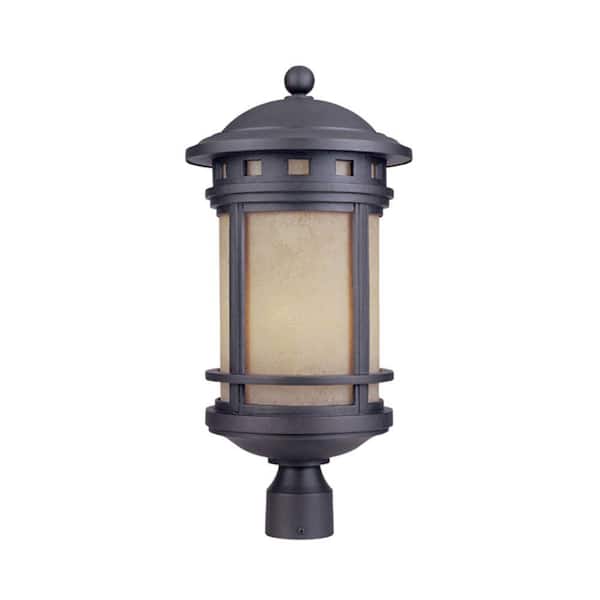 Designers Fountain Sedona 3-Light Oil Rubbed Bronze Cast Aluminum Line Voltage Outdoor Weather Resistant Post Light with No Bulb Included
