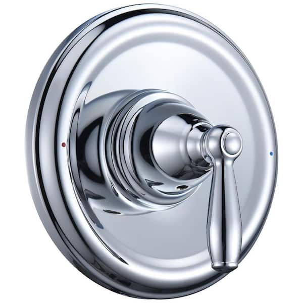 Replacement Pressure Balancing Tub and Shower Valve Trim Kit with Single Lever Handle in Chrome for Moen