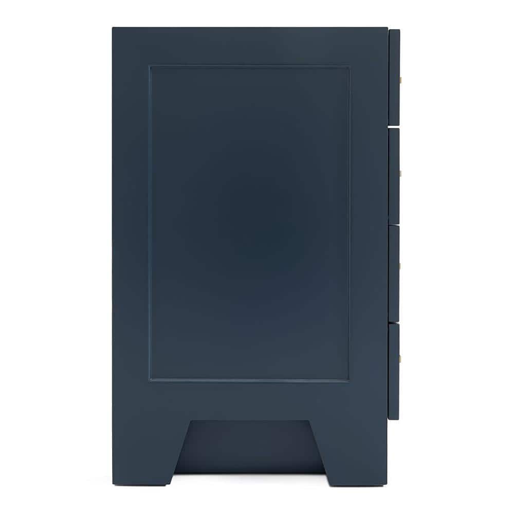Midnight Blue 42'' Freestanding Wood Bathroom Vanity Base