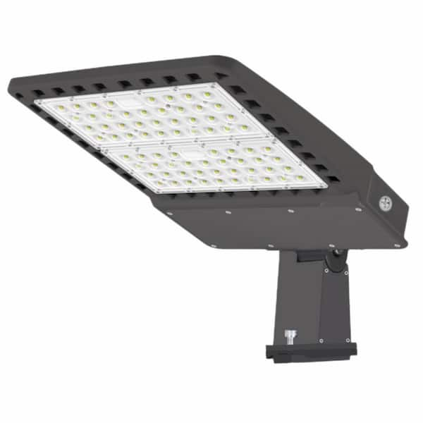 WYZM 1500- Watt Equivalent 300-Watt Integrated LED Bronze Parking Lot ...