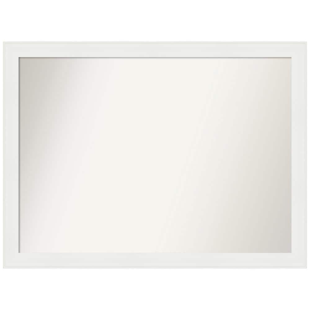 Vanity White Narrow 39.5 in. x 29.5 in. Custom Non-Beveled Recycled Polystyrene Framed Bathroom Vanity Wall Mirror price history on PriceWatchPro