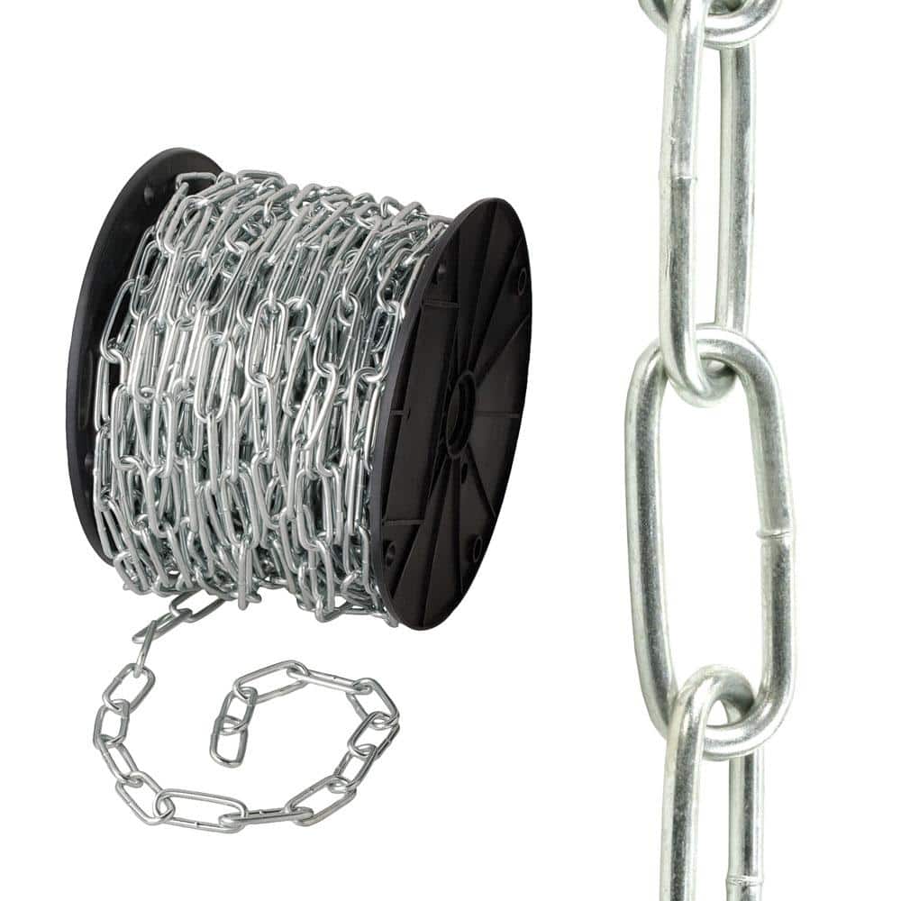 STRONG HEAVY DUTY Steel Chain Zinc Plated Industrial Welded Security Short Links 