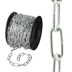 KingChain 1/4 in. x 25 ft. Grade 30 Proof Coil Chain Galvanized Heavy-Duty  Carry Bag 559881 - The Home Depot