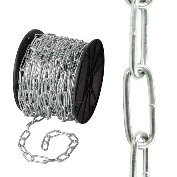 Everbilt #135 x 75 ft. Stainless Plated Steel Handy Link Chain