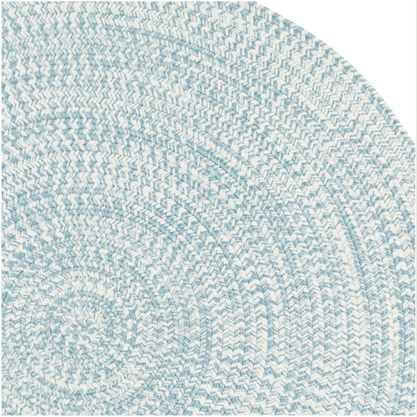 Dessi Pastel Multi 2 ft. x 4 ft. Oval Braided Indoor/Outdoor Patio Area Rug
