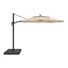 Hampton Bay 11 ft. Aluminum Cantilever Solar LED Offset Patio Umbrella in Putty Beige URM822013-Putty