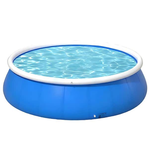 144 in. L x 29 in. H Round Depth of Pool 29 in. Inflatable Swimming Pool