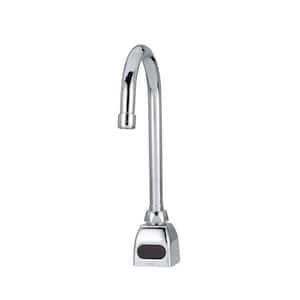 AquaSense Touchless Single Hole Gooseneck Bathroom Faucet with 0.5 GPM Aerator in Chrome