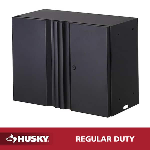 7-Piece Regular Duty Welded Steel Garage Storage System in Black