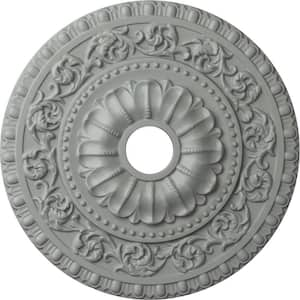 23-1/2" x 3-1/2" ID x 2-1/8" Vaduz Urethane Ceiling Medallion (Fits Canopies upto 3-1/2"), Primed White