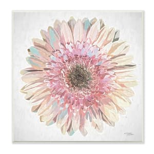 Round Daisy Petal Design Flower Blossom Illustration Design By Michele Norman Unframed Nature Art Print 12 in. x 12 in.
