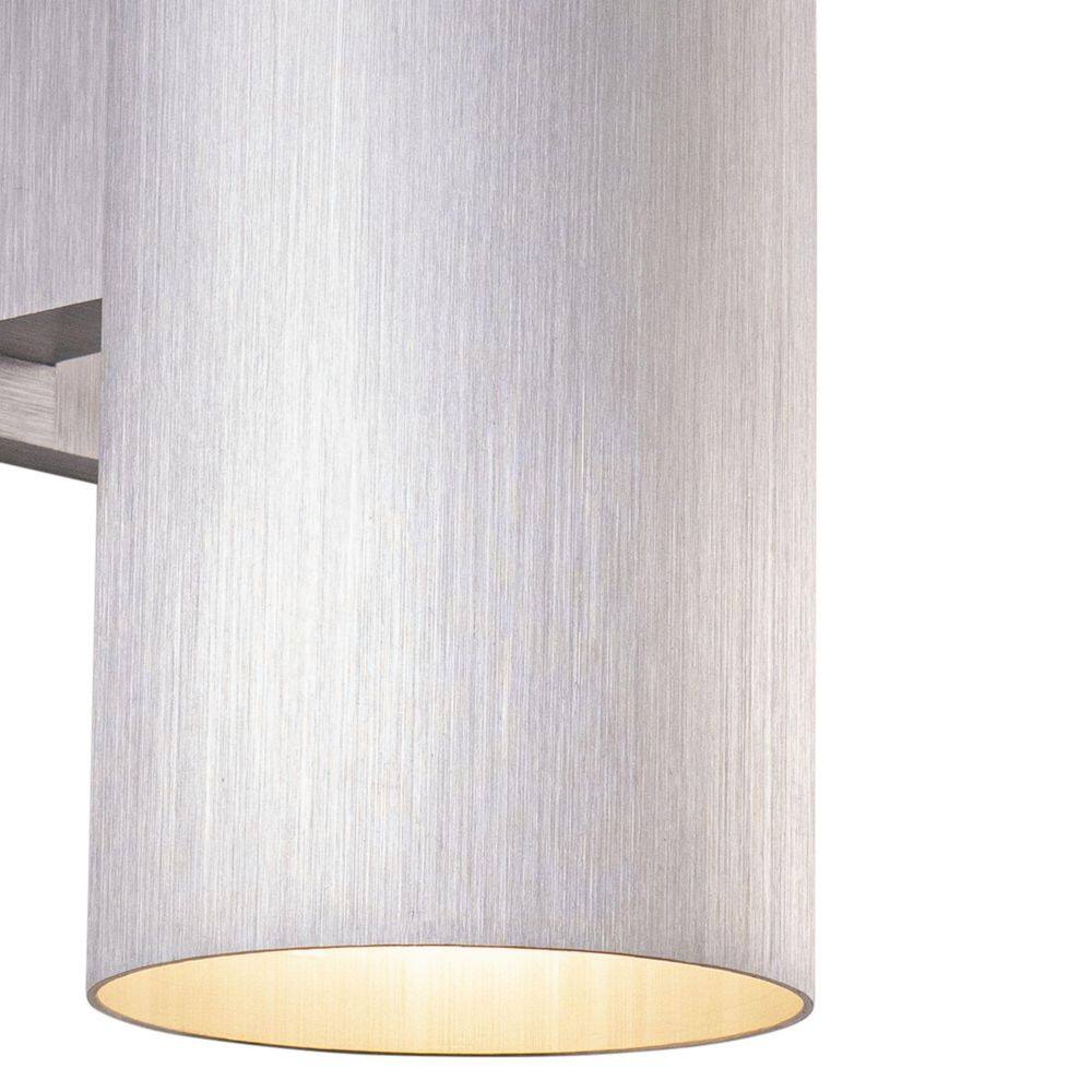Chiasso Satin Aluminum Cylinder Wall Sconce with Dimmable Lighting