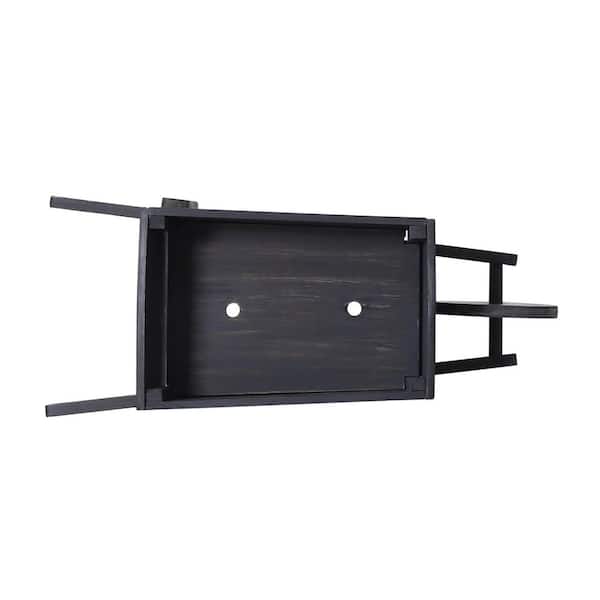 29.50 in. x 12.5 in. x 12 in. Gray, Acacia planter, Wood Raised Beds