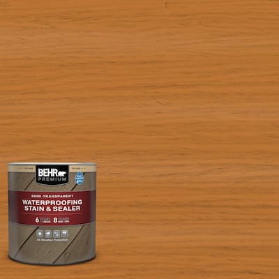 1 qt. #ST-140 Bright Tamra Semi-Transparent Waterproofing Exterior Wood Stain and Sealer