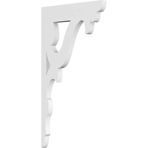 Ekena Millwork 5/8 in. W x 8 in. D x 14 in. H Cornelia PVC Bracket