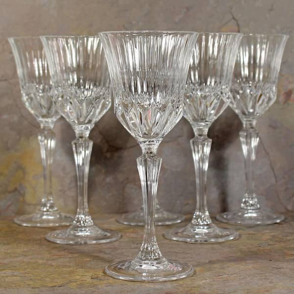 Lorren Home Trends RCR Adagio 6 oz. Crystal Wine Glass (Set of 6) 257470 -  The Home Depot