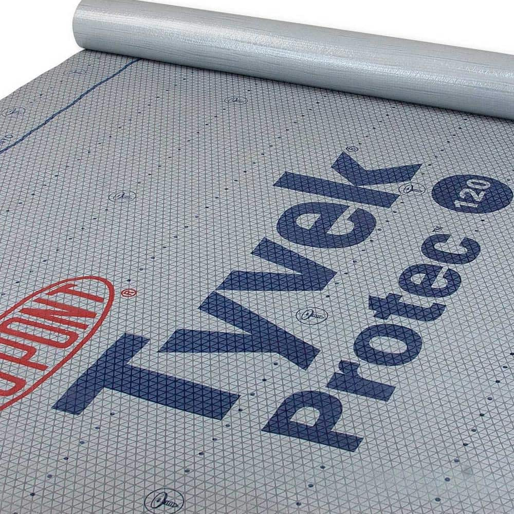 Dupont 48 In X 250 Ft Tyvek Protec 120 Underlayment Bwtyvrlp12 The Home Depot 8593