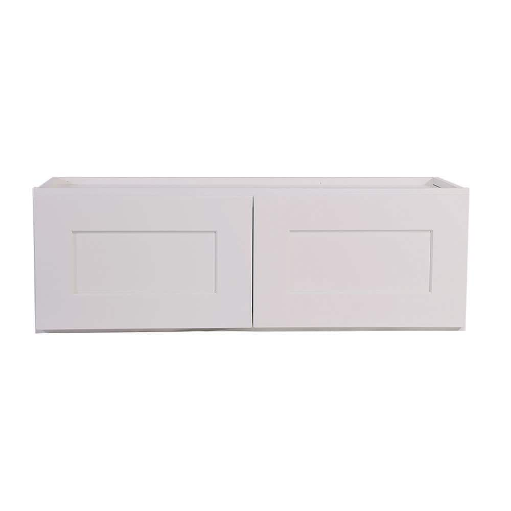 Design House 561662 Brookings Unassembled Shaker Wall Kitchen Cabinet 30x18x12  White