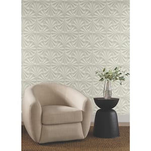 Sculpted Taupe Fans Wallpaper