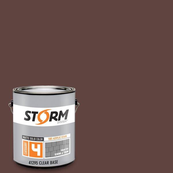 Storm System Category 4 1 gal. Chestnut Brown Matte Exterior Wood Siding 100% Acrylic Latex Stain