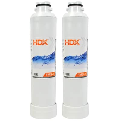 FMS-2 Premium Refrigerator Water Filter Replacement Fits Samsung HAF-CINS (2-Pack)