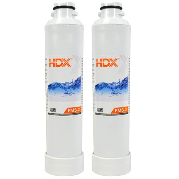 HDX FMS-2 Premium Refrigerator Water Filter Replacement Fits Samsung HAF-CINS (2-Pack)