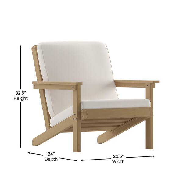 TAYLOR LOGAN Brown Resin Outdoor Lounge Chair in Brown PA 505818
