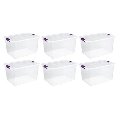 Round - Plastic - Clear - Storage Containers - Storage & Organization - The  Home Depot