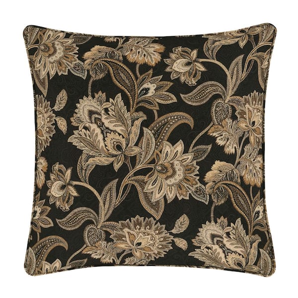 Unbranded Montecito Black Polyester Euro Sham