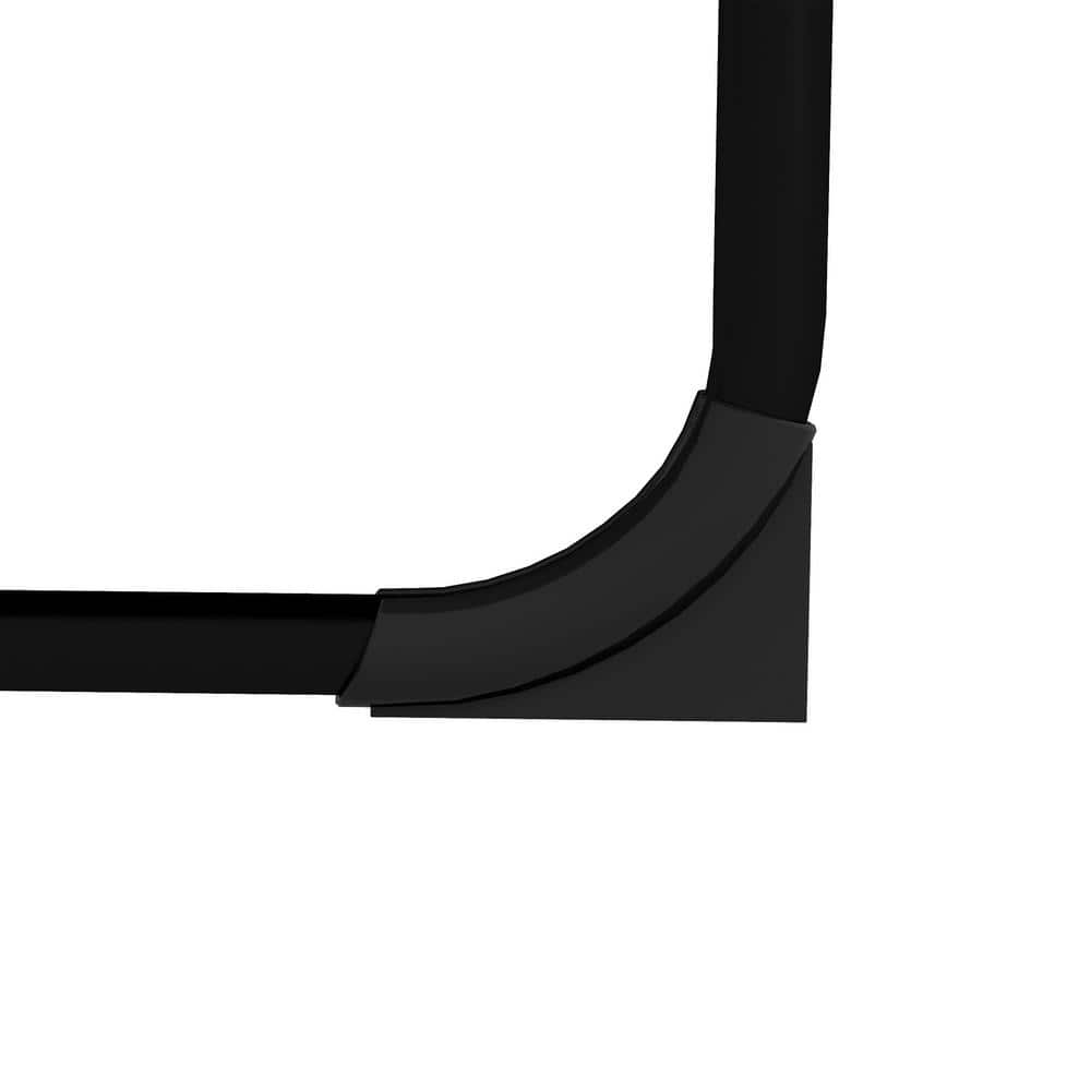 Black Padded Folding Armless Chaise Lounge with Cushions