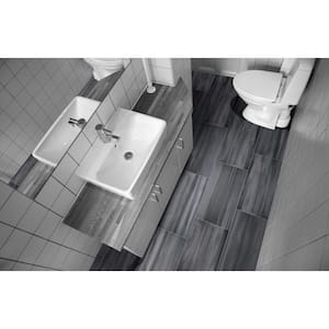 Water Color Graphite 12 in. x 24 in. Matte Porcelain Floor and Wall Tile (576 sq. ft./Pallet)