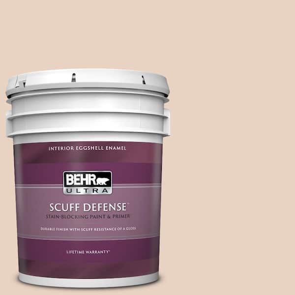BEHR ULTRA 5 gal. #S200-1 Conch Shell Extra Durable Eggshell Enamel Interior Paint & Primer