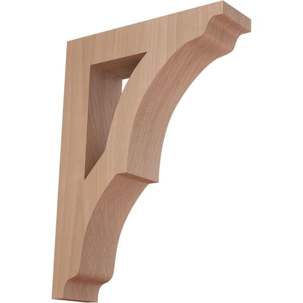 Ekena Millwork 1-3/4 in. x 9 in. x 6-1/2 in. Cherry Small Avila Bracket