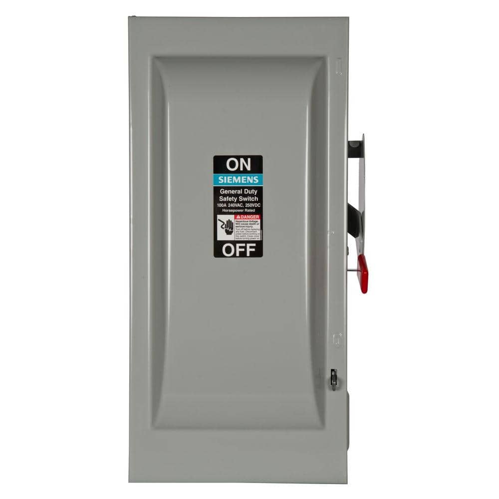UPC 783643148079 product image for General Duty 100 Amp 240-Volt 2-Pole Indoor Fusible Safety Switch with Neutral | upcitemdb.com