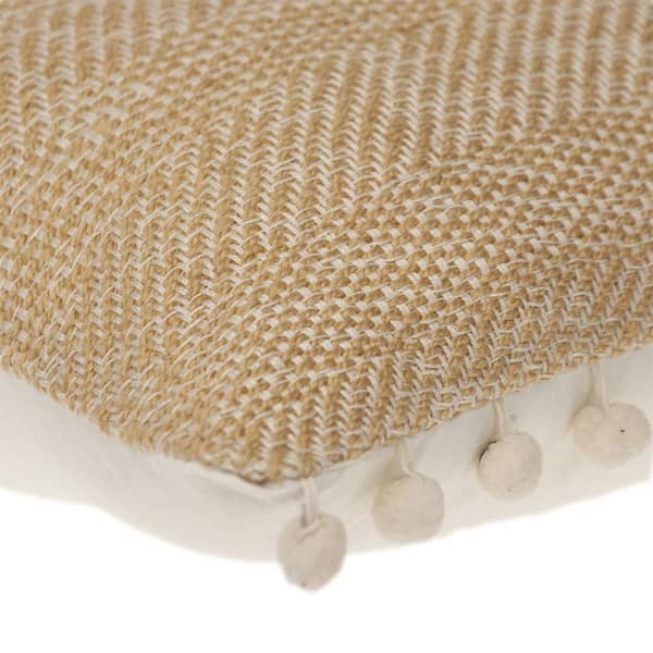 Custom Printed Woven Texture Square Cushion Case 20” x 20”