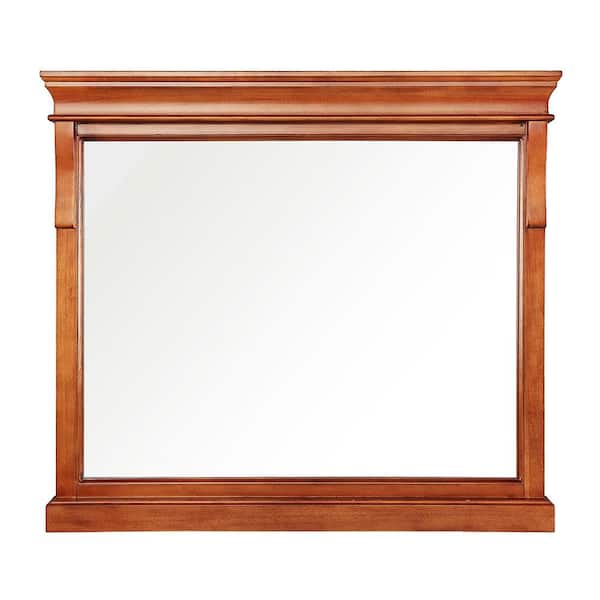 30 in. W x 32 in. H Framed Rectangular  Bathroom Vanity Mirror in Warm Cinnamon