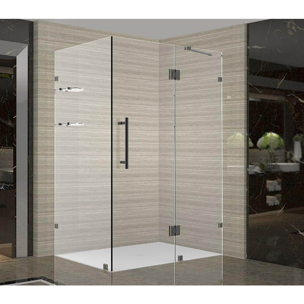 Aston Avalux GS 35 in. x 34 in. x 72 in. Completely Frameless Shower ...