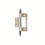 2 in. x 1-5/8 in. Satin Nickel Furniture Barrel Hinge