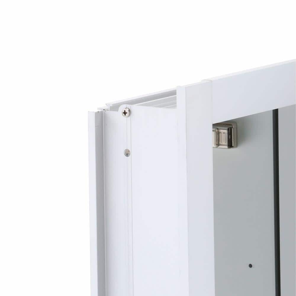 Verdera 40" x 30" Frameless Aluminum Triple-Door Medicine Cabinet with Adjustable Shelves