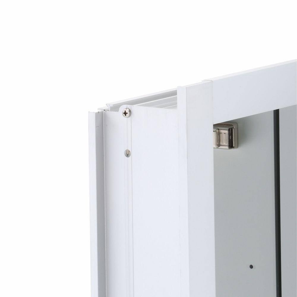 Verdera 40" x 30" Frameless Aluminum Triple-Door Medicine Cabinet with Adjustable Shelves