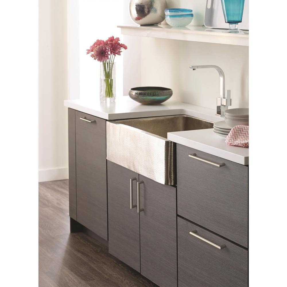 Satin Nickel 4.25" Modern Brushed Cabinet Bar Pull