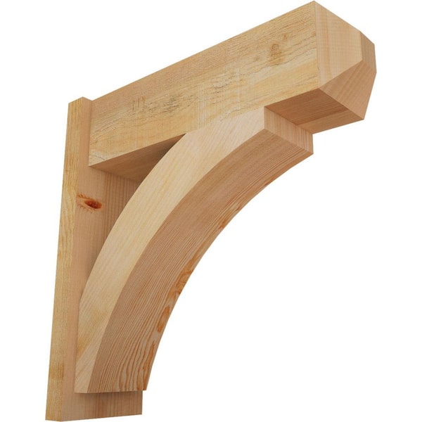 Ekena Millwork 8 in. x 26 in. x 26 in. Thorton Craftsman Rough Sawn Douglas Fir Outlooker