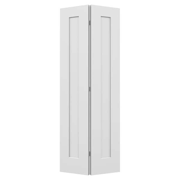 JELD-WEN 30 in. x 80 in. Madison Primed Smooth Molded Composite Closet Bi-fold Door