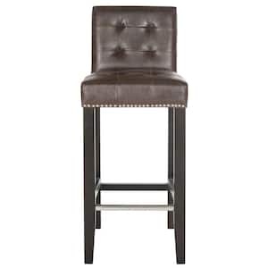Thompson 30 in. Brown Cushioned Bar Stool