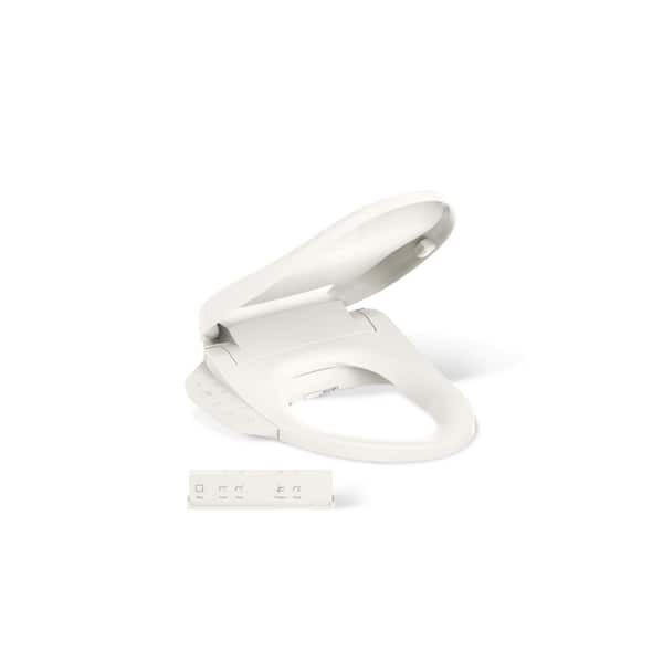 KOHLER Purewash E725 Electric Plug-In Bidet Seat for Elongated Toilets With Remote Control in Biscuit