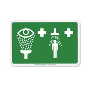 12 in. x 7.875 in. Green on White Aluminum Safety Sign