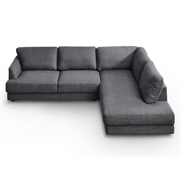 Ashcroft Furniture Co Glenville 108 in. Square Arm 2-piece High